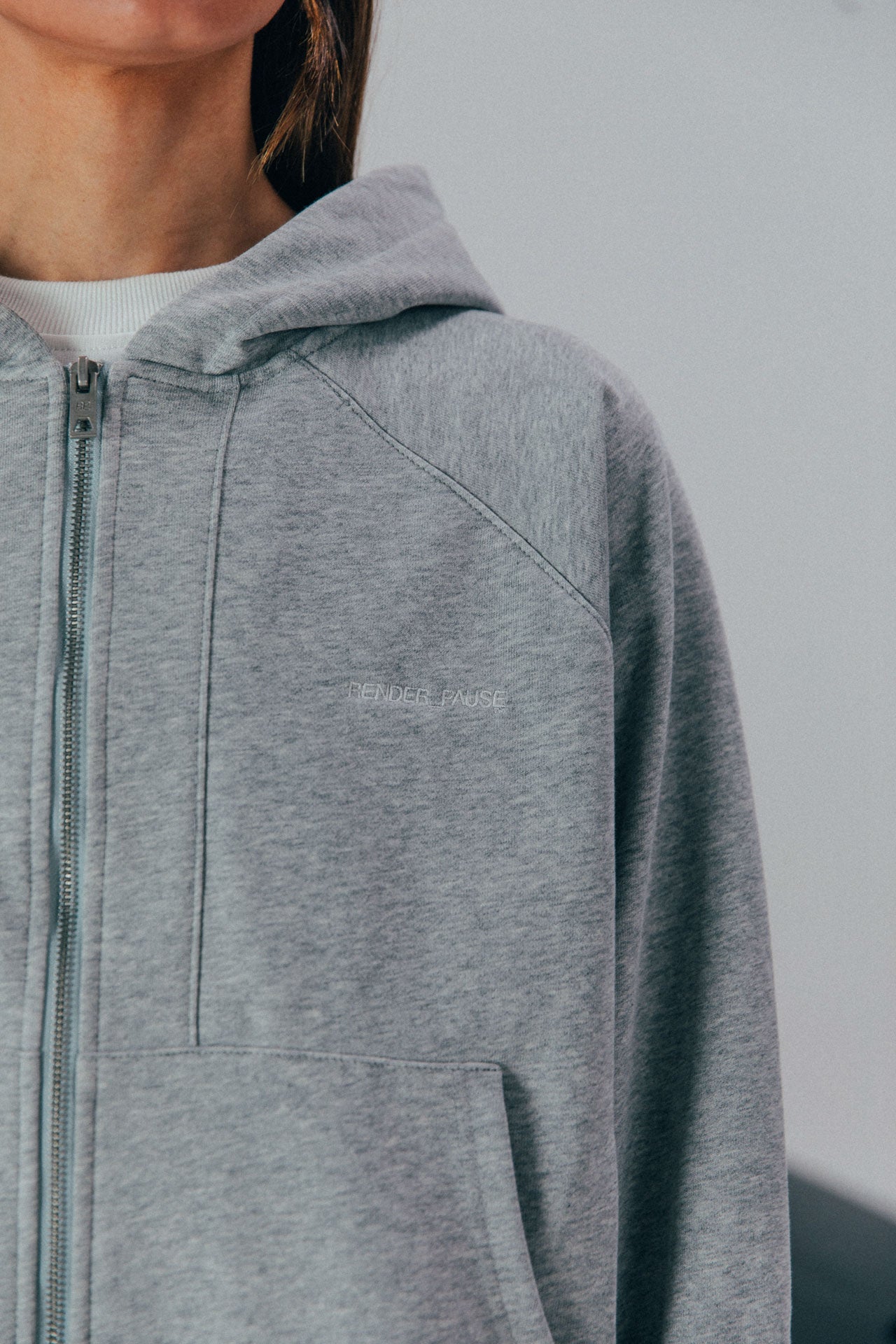 Seamed Zip Hoodie