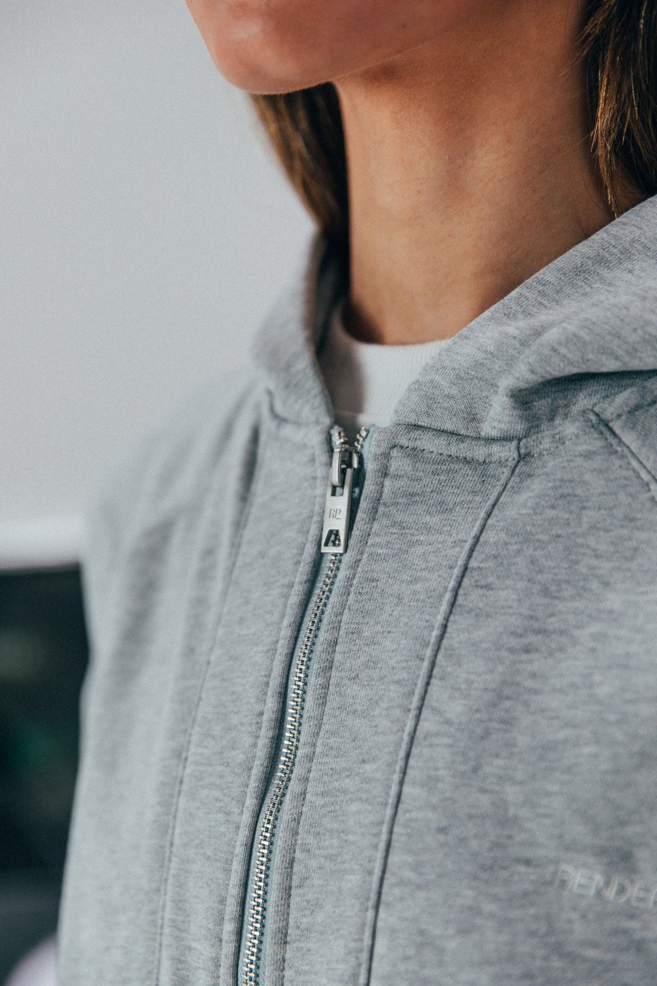 Seamed Zip Hoodie