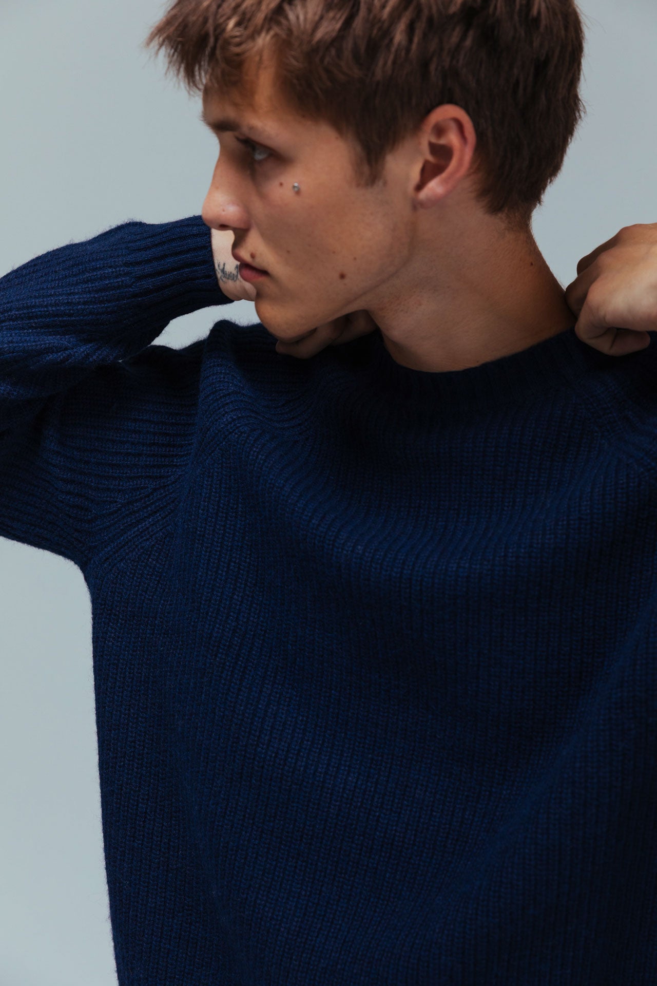 Vince Fisherman Jumper - Navy