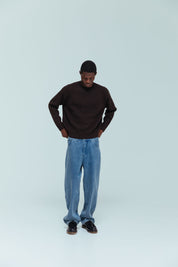 Vince Fisherman Jumper - Brown