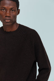 Vince Fisherman Jumper - Brown