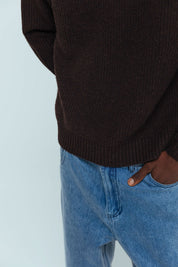 Vince Fisherman Jumper - Brown