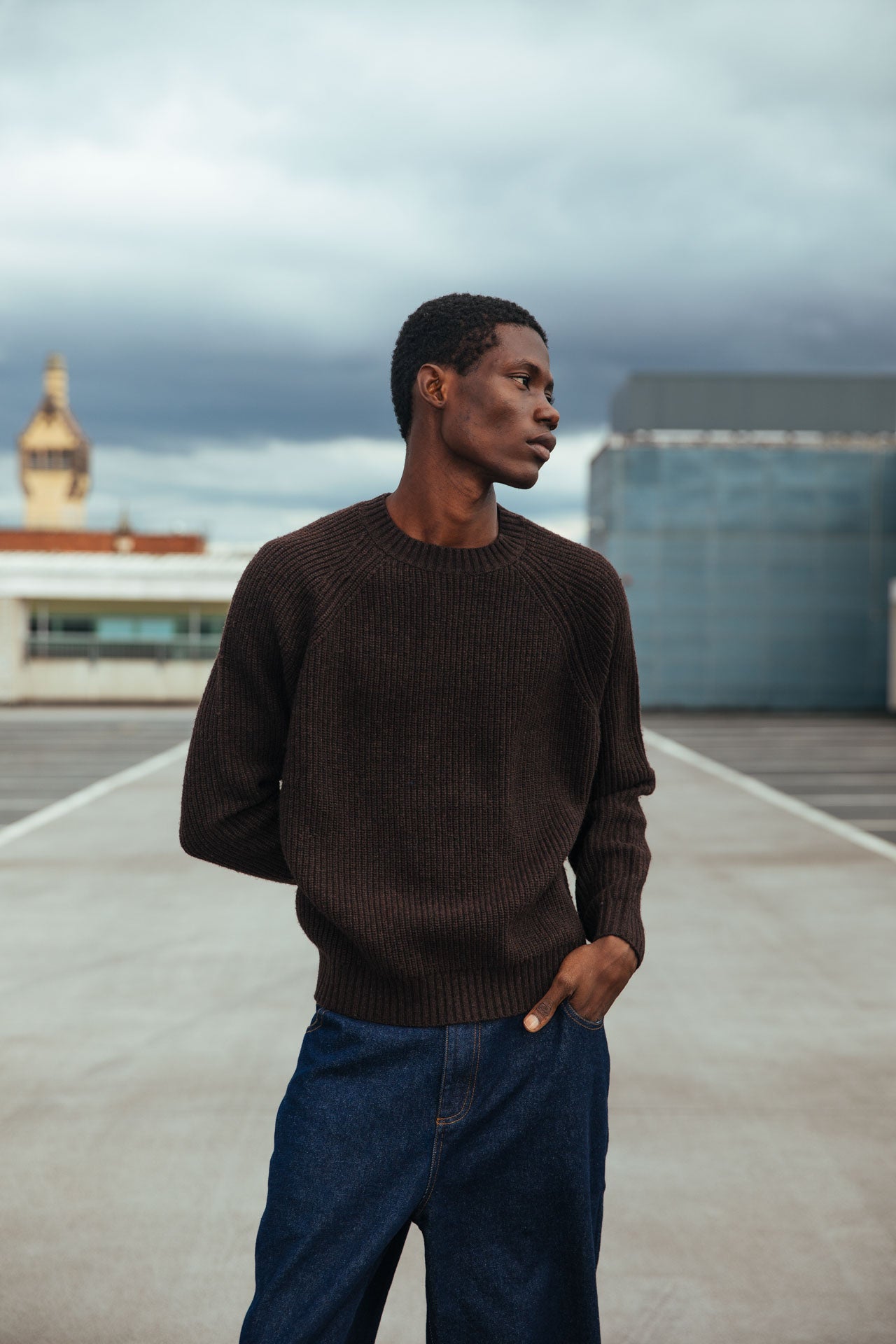 Vince Fisherman Jumper - Brown