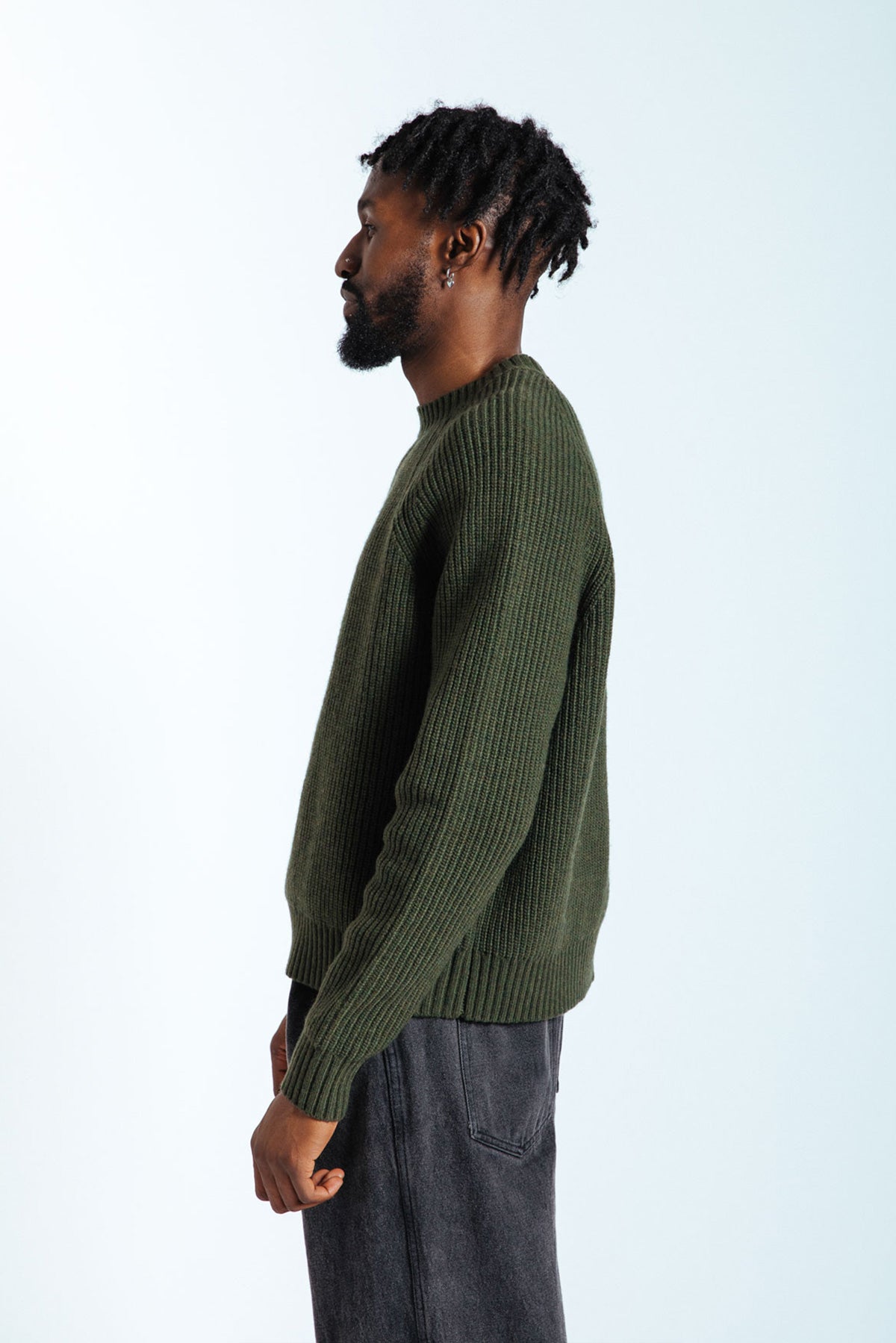 Fisherman Knit Jumper - Khaki