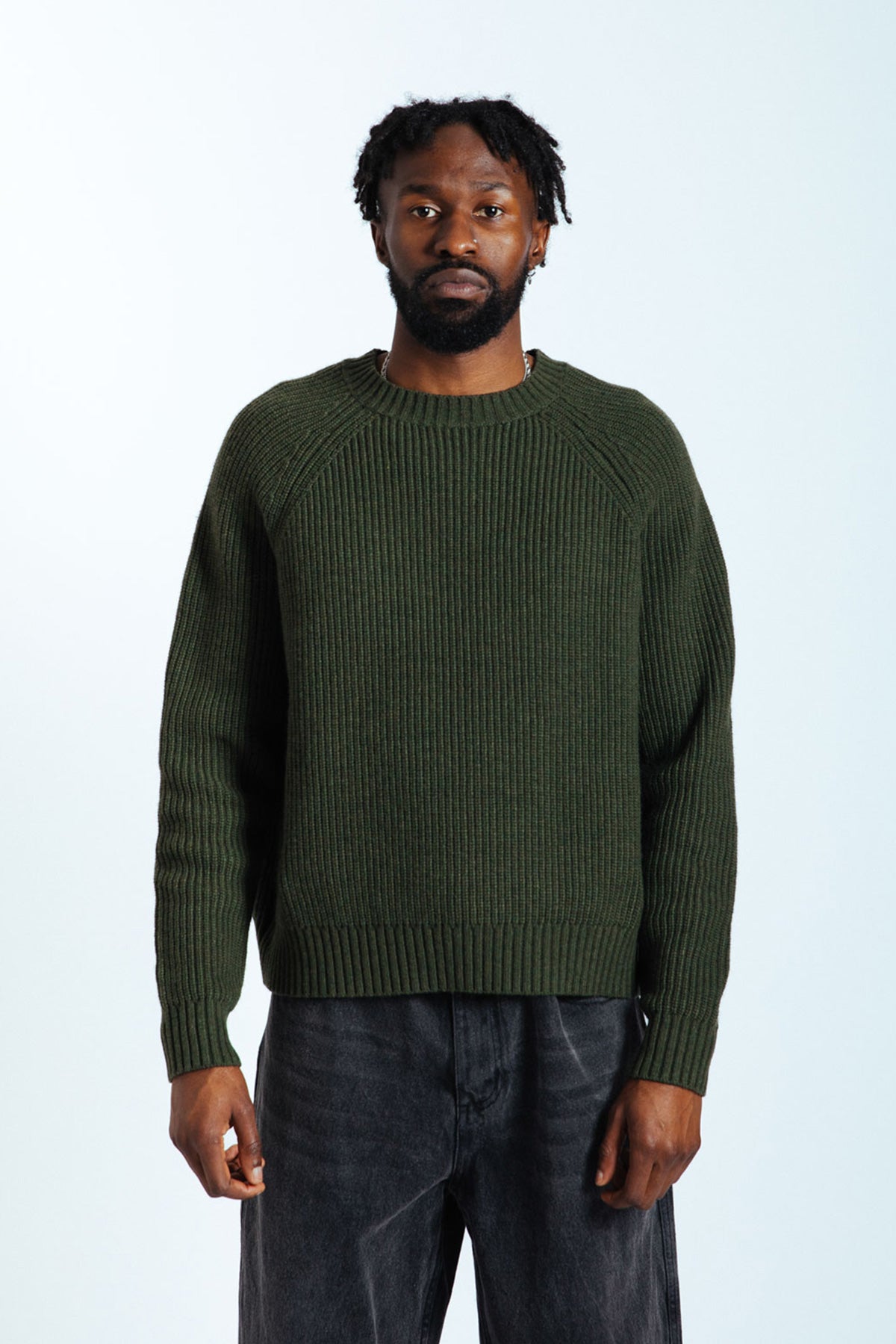 Fisherman Knit Jumper - Khaki