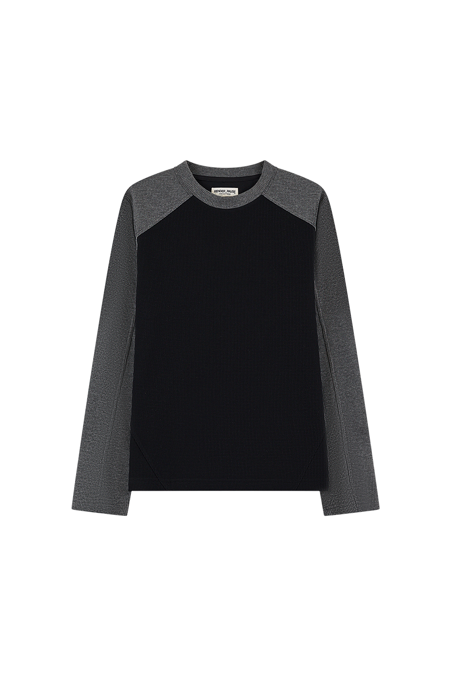 Koa Waffle Top, Black/Grey