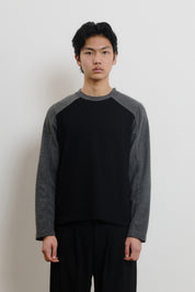 Koa Waffle Top, Black/Grey