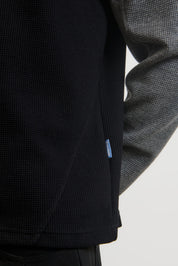 Koa Waffle Top, Black/Grey