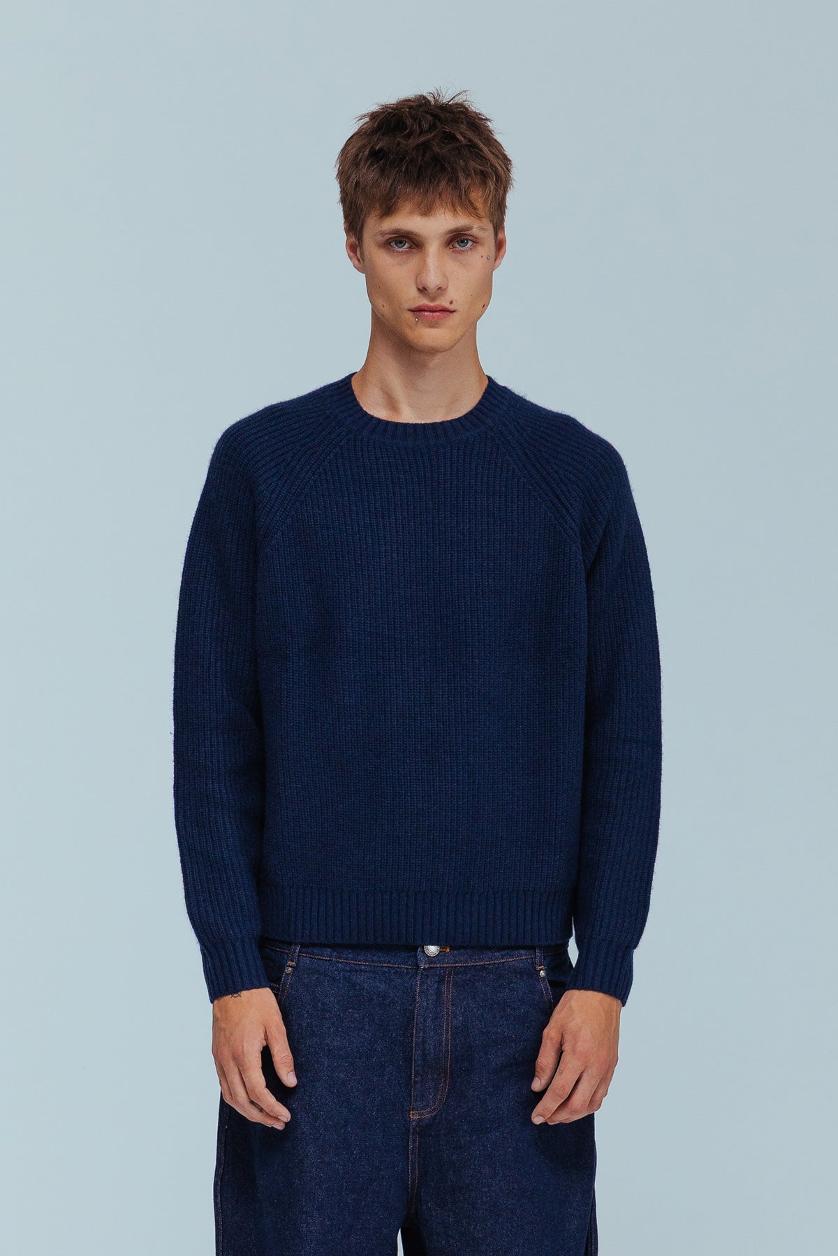 Vince Fisherman Jumper - Navy