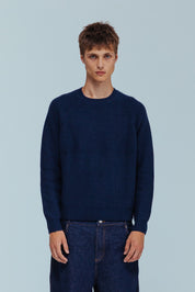 Vince Fisherman Jumper - Navy