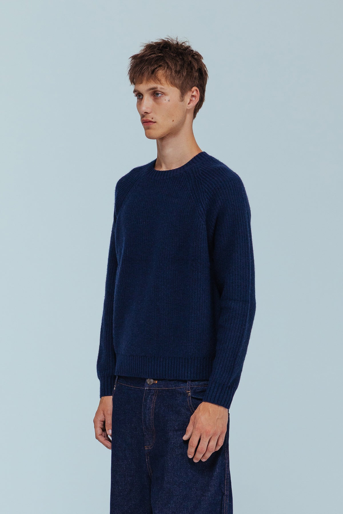 Vince Fisherman Jumper - Navy