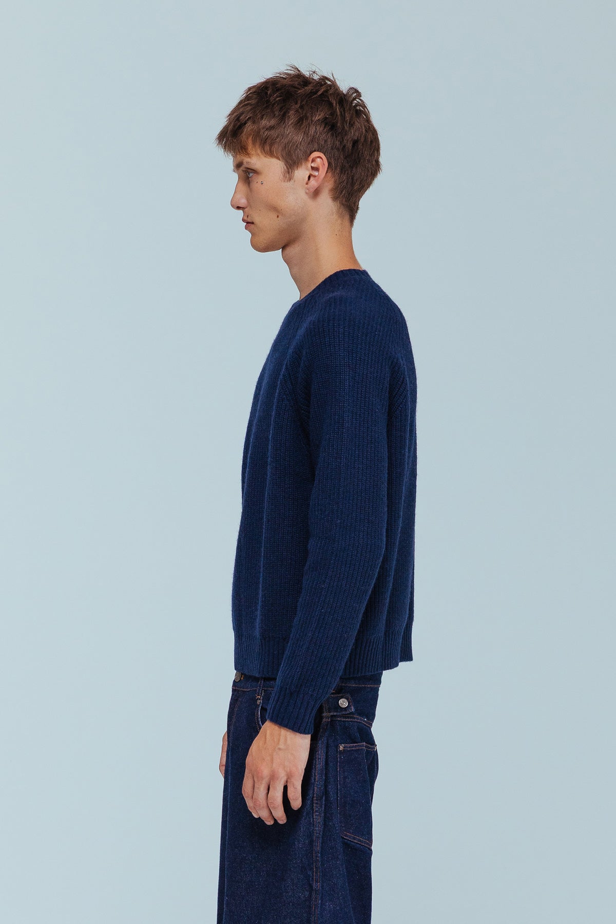Vince Fisherman Jumper - Navy