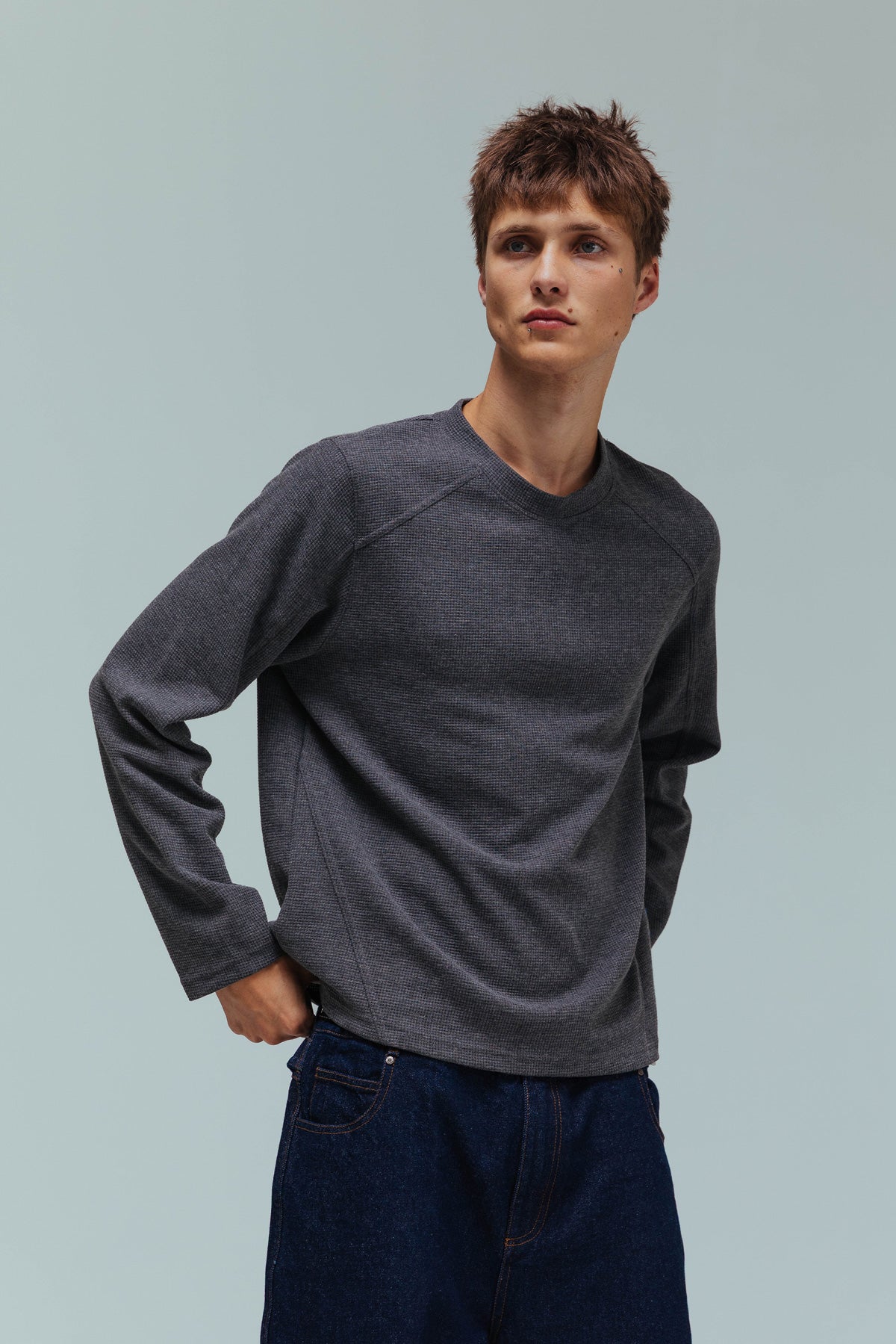 Koa Waffle Top, Charcoal – RENDER PAUSE™