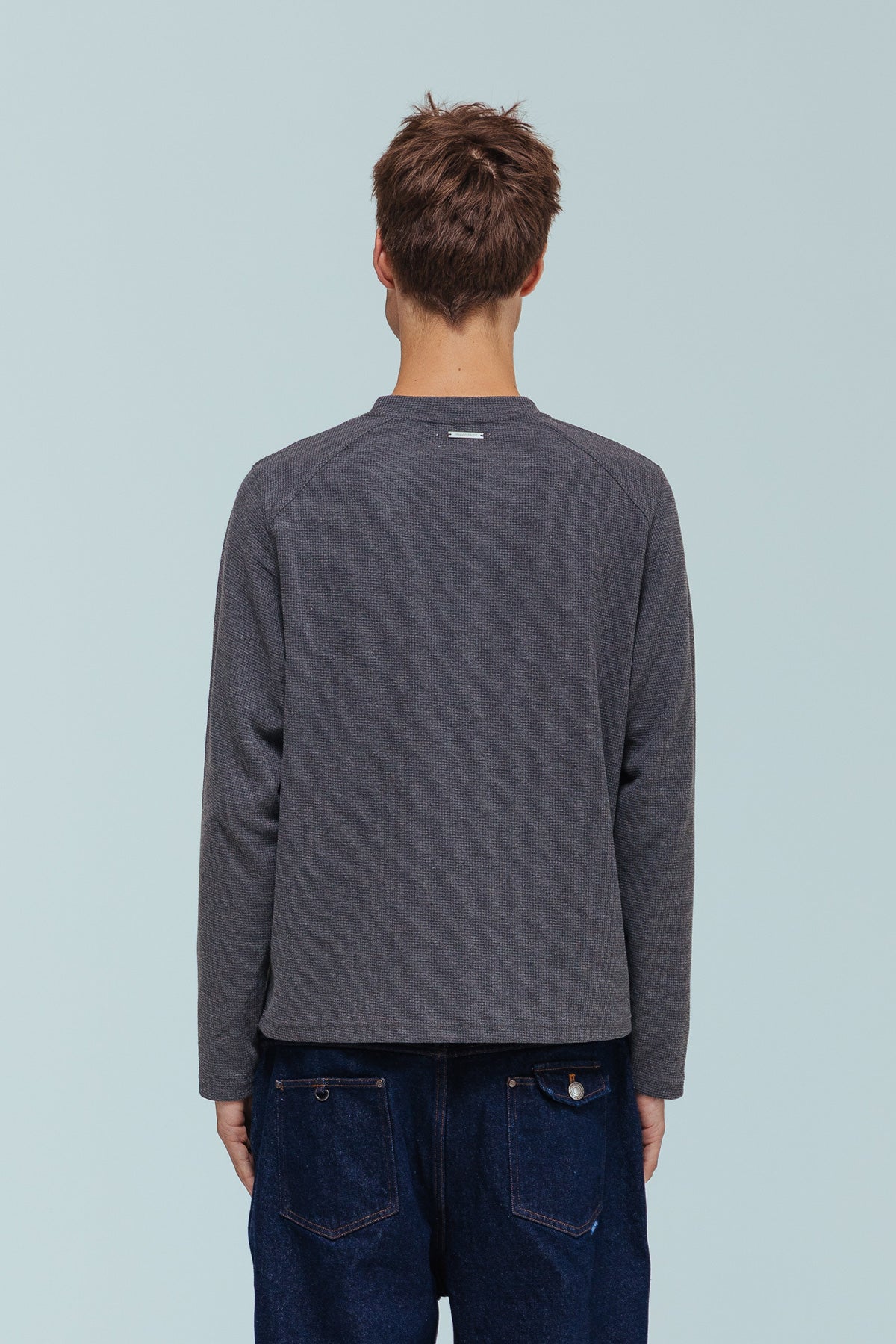 Waffle Raglan Long Sleeve Top