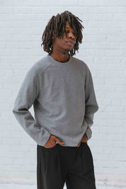 Koa Waffle Top, Light Grey