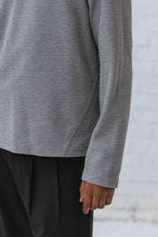Koa Waffle Top, Light Grey