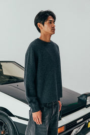 Vince Fisherman Jumper - Charcoal